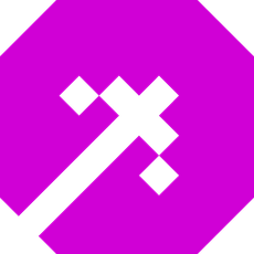 Cool2Action symbol, magenta version