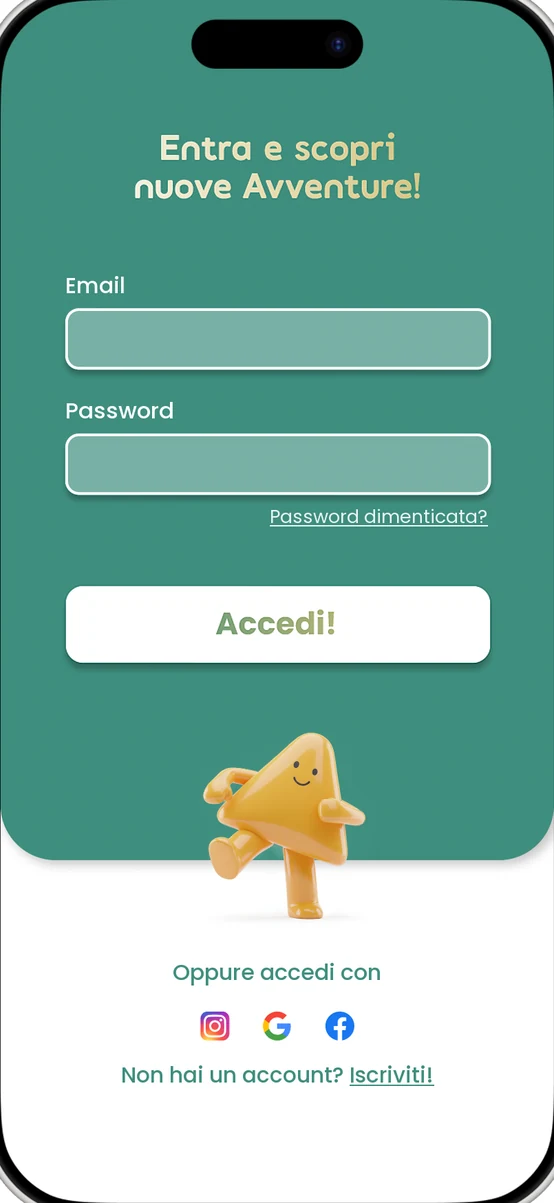 Schermata di accesso