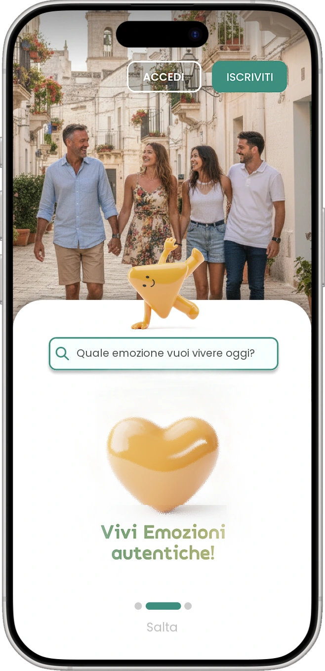 Vibly onboarding: live authentic emotions